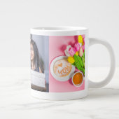 Tulissen mit Foto Personalisierung Liebe Mama Jumbo-Tasse (Rechts)