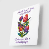 Tulissen mit Gedicht - Uhr (Winkel)