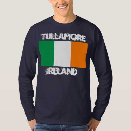 Tullamore, Irland mit irischer Flagge T-Shirt (Vorderseite)
