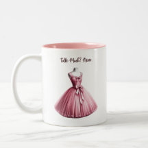 Tulle viel? Nie. Rosa Kleid Coquette Tasse