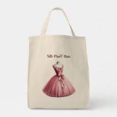 Tulle viel? Nie. Rosa Tulle Dress Coquette Tasche (Rückseite)