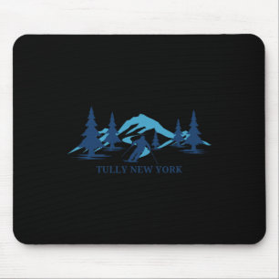 Tully New York Ski Resort Skiing Skier Mousepad