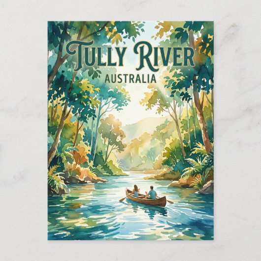 Tully River Australien Postkarte (Vorderseite)