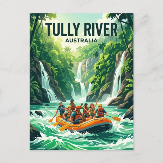 Tully River Australien Postkarte (Vorderseite)