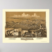 Tullytown, PA Panoramic Map - 1887 Poster (Vorne)