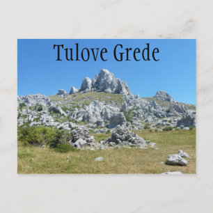 Tulove Grede, Velebit Mountains, Dalmatien, Kroati Postkarte