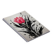 Tulpe - Aquarellblumen Notizblock (Rechte Seite)