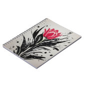 Tulpe - Aquarellblumen Notizblock (Linke Seite)