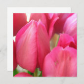 Tulpe-Birnen-Einladungen Einladung (Vorne/Hinten)