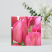 Tulpe-Birnen-Einladungen Einladung (Stehend Vorderseite)