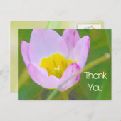 Tulpe Blume danke leere Karte (Vorne/Hinten)