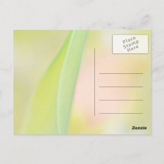 Tulpe Blume danke leere Karte (Rückseite)