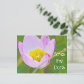 Tulpe-Blume Save the Date leere Karte (Stehend Vorderseite)