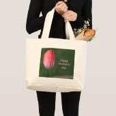 Tulpe-Blume, Tag der glücklichen Mutter Jumbo Stoffbeutel (Vorderseite (Produkt))
