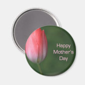 Tulpe-Blume, Tag der glücklichen Mutter Magnet (Vorderseite/Rückseite)