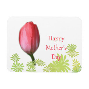 Tulpe-Blume, Tag der glücklichen Mutter Magnet