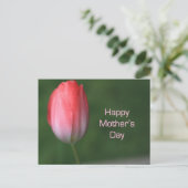 Tulpe-Blume, Tag der glücklichen Mutter Postkarte (Stehend Vorderseite)