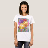 Tulpe-Blumen-Blumenmalerei-Kunst - multi T-Shirt (Vorne ganz)