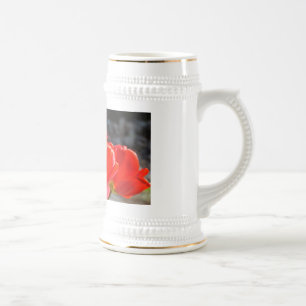Tulpe-Blumen-Garten Stein einzigartiger Bierglas