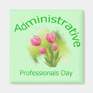 Tulpe-Blumen-Verwaltungsfachleute-Tag Magnet
