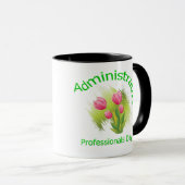 Tulpe-Blumen-Verwaltungsfachleute-Tag Tasse (VorderseiteRechts)