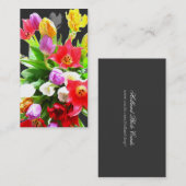 Tulpe-Blumen Visitenkarte (Vorne/Hinten)