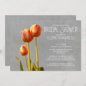 Tulpe-Brautparty-Einladungen Einladung (Vorne/Hinten)