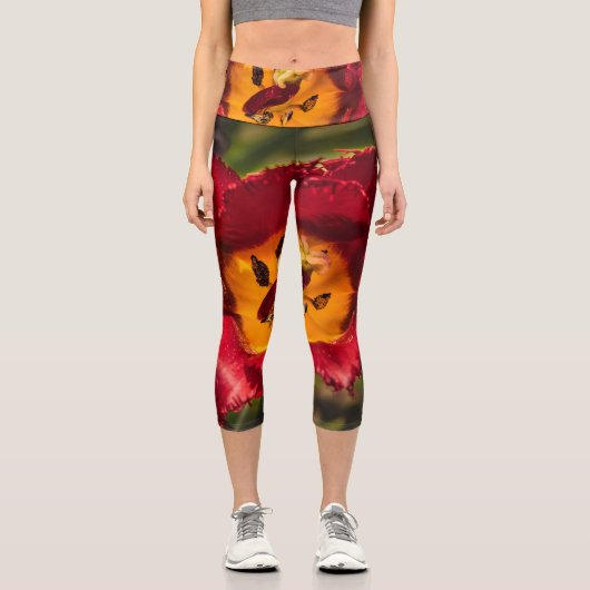 Tulpe Capri Leggings (Vorderseite)