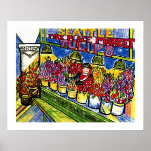 Tulpe-Dame Poster