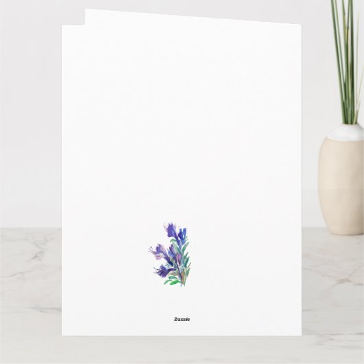 Tulpe Dankeskarte (Rückseite)