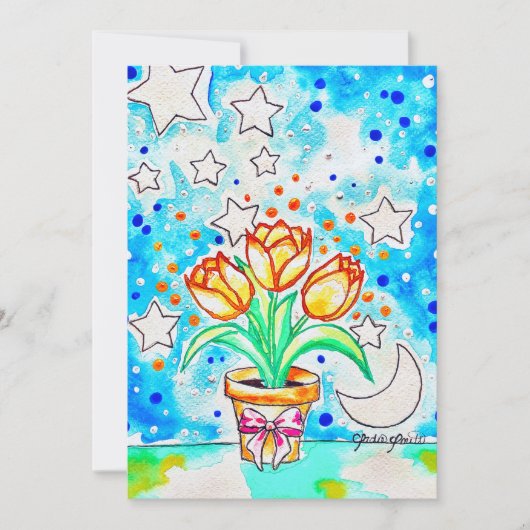 Tulpe Einladung (Vorderseite)