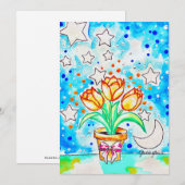 Tulpe Einladung (Vorne/Hinten)