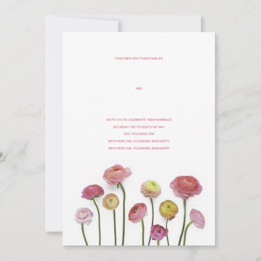 Tulpe-Einladung Einladung (Vorderseite)