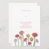 Tulpe-Einladung Einladung (Vorne/Hinten)