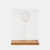 Tulpe - Elegante Illustration Acrylschild (Vorderseite)