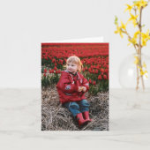 Tulpe-Feld notecards Karte (Gelbe Blume)