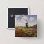 Tulpe-Felder Rijnsburg Windmühle Claude Monets | Button (Vorne & Hinten)