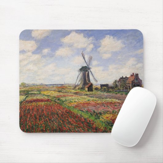 Tulpe-Felder Rijnsburg Windmühle Claude Monets | Mousepad (Mit Mouse)