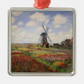 Tulpe-Felder Rijnsburg Windmühle Claude Monets | Ornament Aus Metall (Vorne)