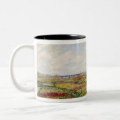 Tulpe-Felder Rijnsburg Windmühle Claude Monets | Zweifarbige Tasse (Links)