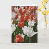 Tulpe-Festival Karte (Gelbe Blume)