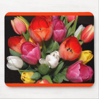 Tulpe-Feuerwerks-Mausunterlage Mousepad