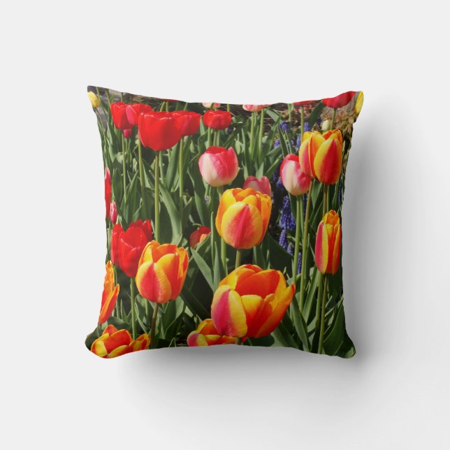 Tulpe-Flecken Kissen (Vorderseite)