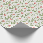 Tulpe-Garten-Muster Geschenkpapier (Ecke)