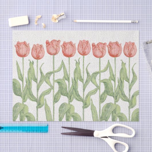 Tulpe-Garten Seidenpapier (Handwerk)