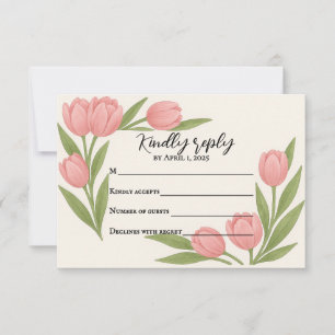 Tulpe Gemeinsam RSVP-Karte RSVP Karte