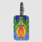 Tulpe-Gepäckanhänger mit Visitenkarte-Schlitz Gepäckanhänger (Vorderseite Vertikal)