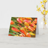 Tulpe-Gruß-Karte Karte (Gelbe Blume)