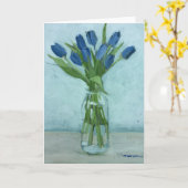 Tulpe-Gruß-Karte Karte (Gelbe Blume)