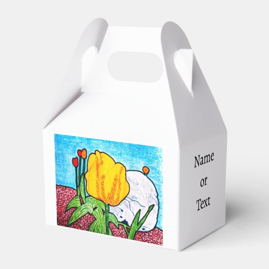 Tulpe im Garten Geschenkschachtel (Vorderseite)